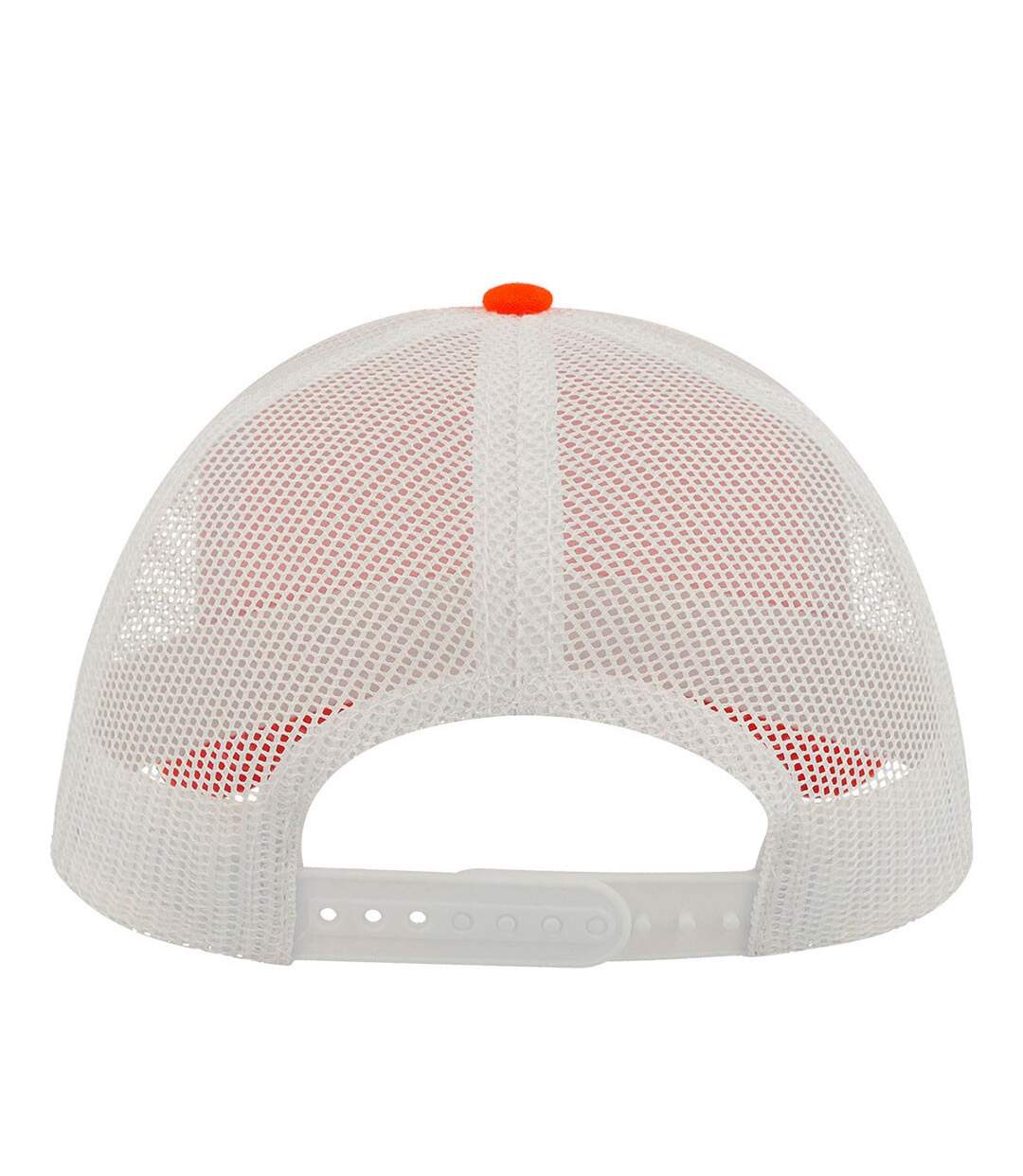 Casquette trucker rapper orange / blanc Atlantis-2