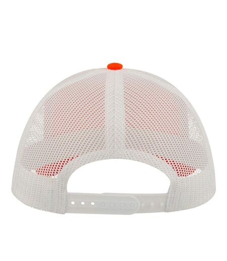 Casquette trucker rapper orange / blanc Atlantis