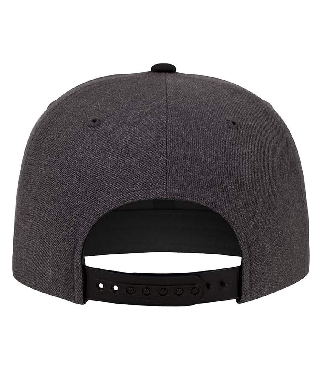 Casquette Ajustable Motif/style Deux Tons Charbon Noir Flexfit-2
