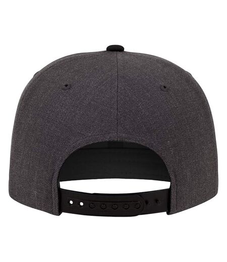 Casquette Ajustable Motif/style Deux Tons Charbon Noir Flexfit