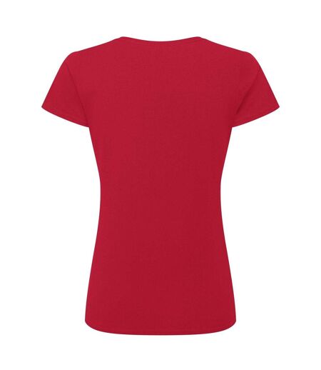Womens/ladies Authentic Classic T-shirt Classic Red Russell