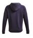 Sweat À Capuche Entraînement Style Gros Logo Rival Homme Violet Clair Under Armour-3
