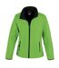Result Womens/Ladies Core Printable Softshell Jacket (Vivid Green / Black) - UTRW3696