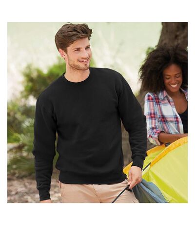 Fruit Of The Loom Unisex Premium 70/30 Set-In Sweatshirt (Black) - UTRW3159