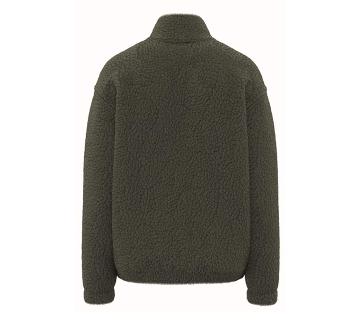 Sweat-shirt 1/4 zip - Unisexe - PATS403 - vert kaki-2