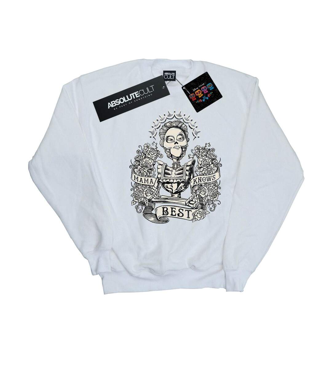 Disney - Sweat COCO MAMA KNOWS BEST - Femme (Blanc) - UTBI12194-1