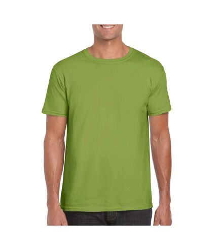 Mens soft style ringspun t shirt kiwi Gildan