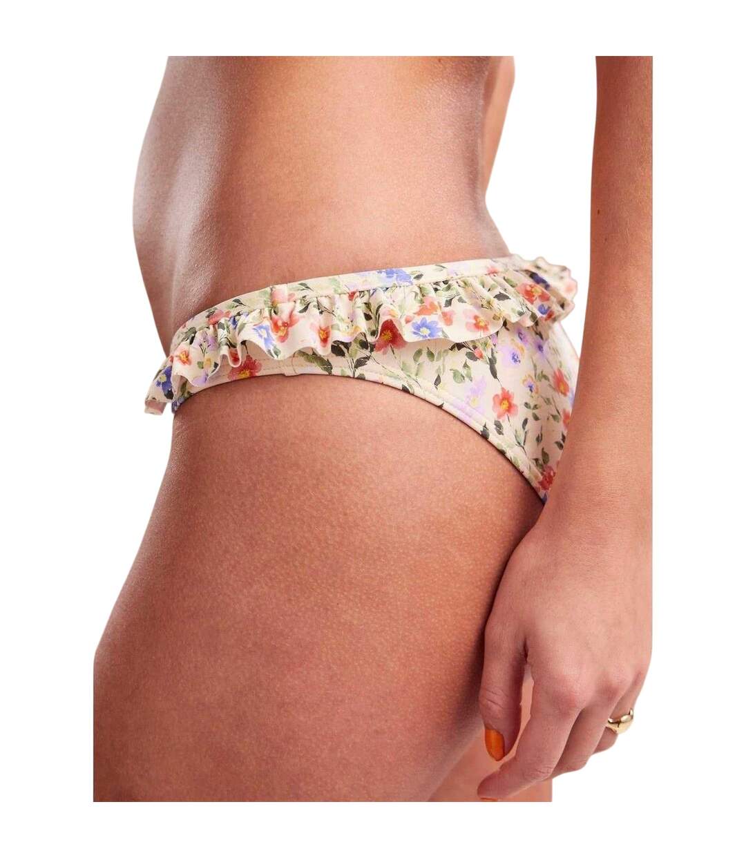 Bas De Maillot De Bain Motif/style Petites Fleurs Femme Blanc Imprimé Pieces-4