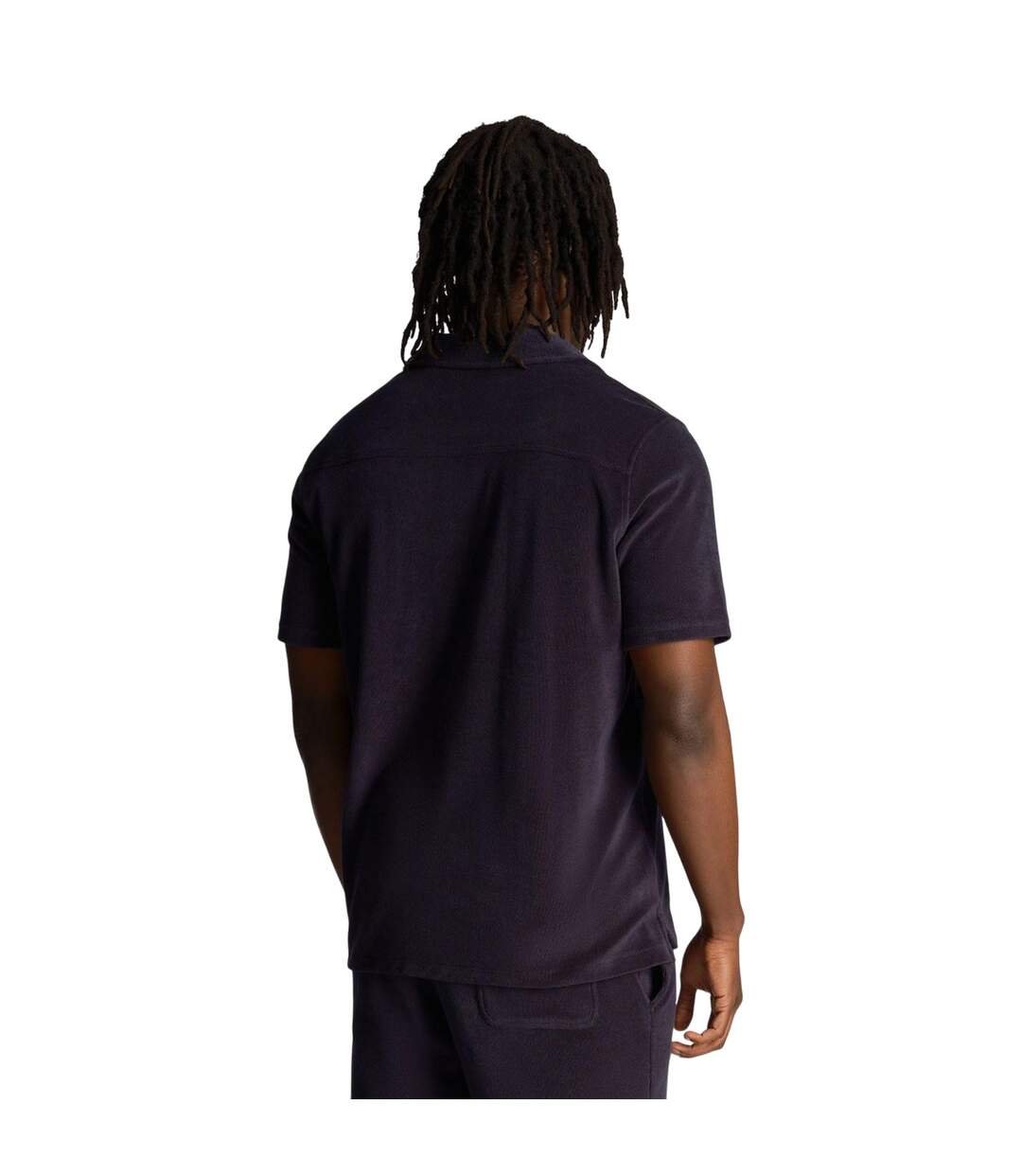 Chemise De Vacances Towelling Homme Bleu Marine Lyle & Scott-3
