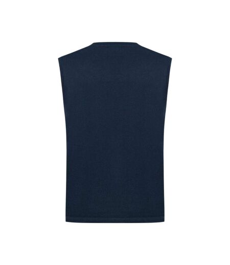 Mens Logo Cotton Vest Top Dark Navy Slazenger