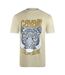 T-shirt Motif Imprimé Tigre Homme Beige Sable Cavalli Class-1