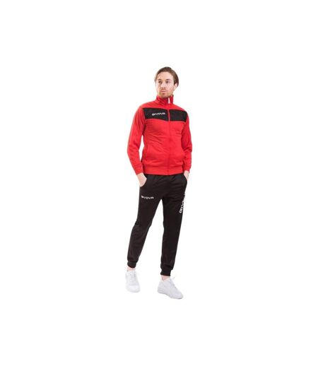 Ensemble De Survêtement Motif/style Logo Tuta Visa Homme Rouge Noir Givova