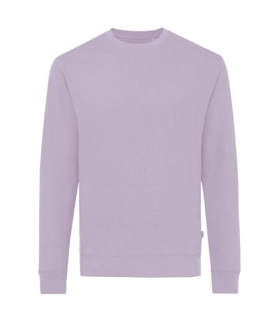 Unisex adult zion recycled cotton crew neck sweatshirt lavender Iqoniq
