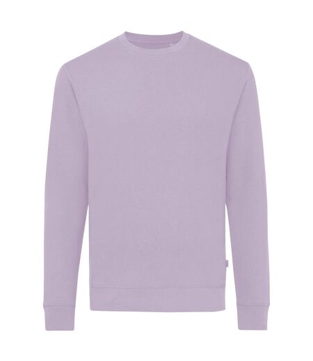 Unisex adult zion recycled cotton crew neck sweatshirt lavender Iqoniq