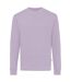 Unisex adult zion recycled cotton crew neck sweatshirt lavender Iqoniq-1