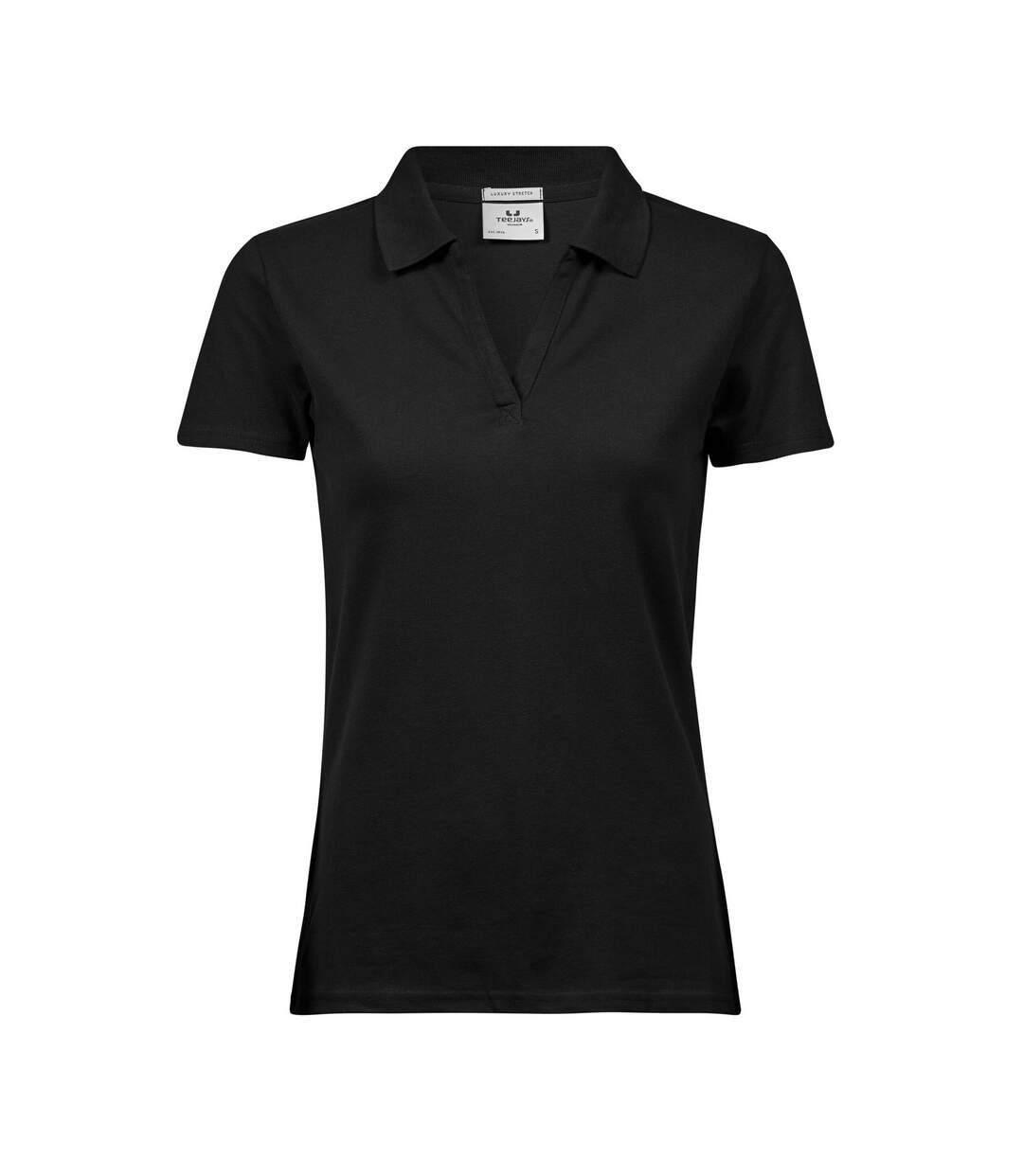 Polo Luxury Femme Noir Tee Jays-1