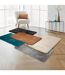 Tapis Uni en Flanelle Flanou 60x110cm Noir-3