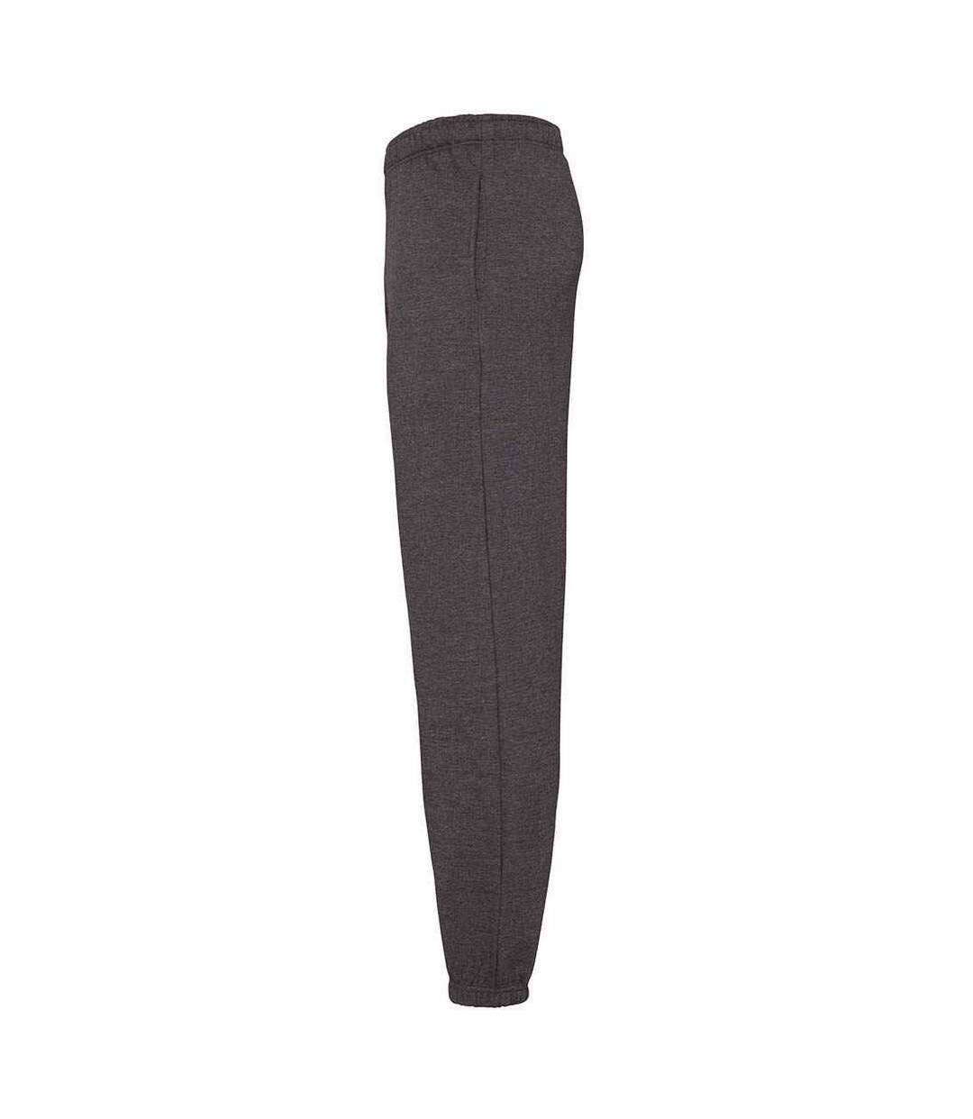 Mens college cuffed jogging bottoms charcoal Awdis