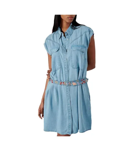Robe en jean bleu femme kaporal corriw