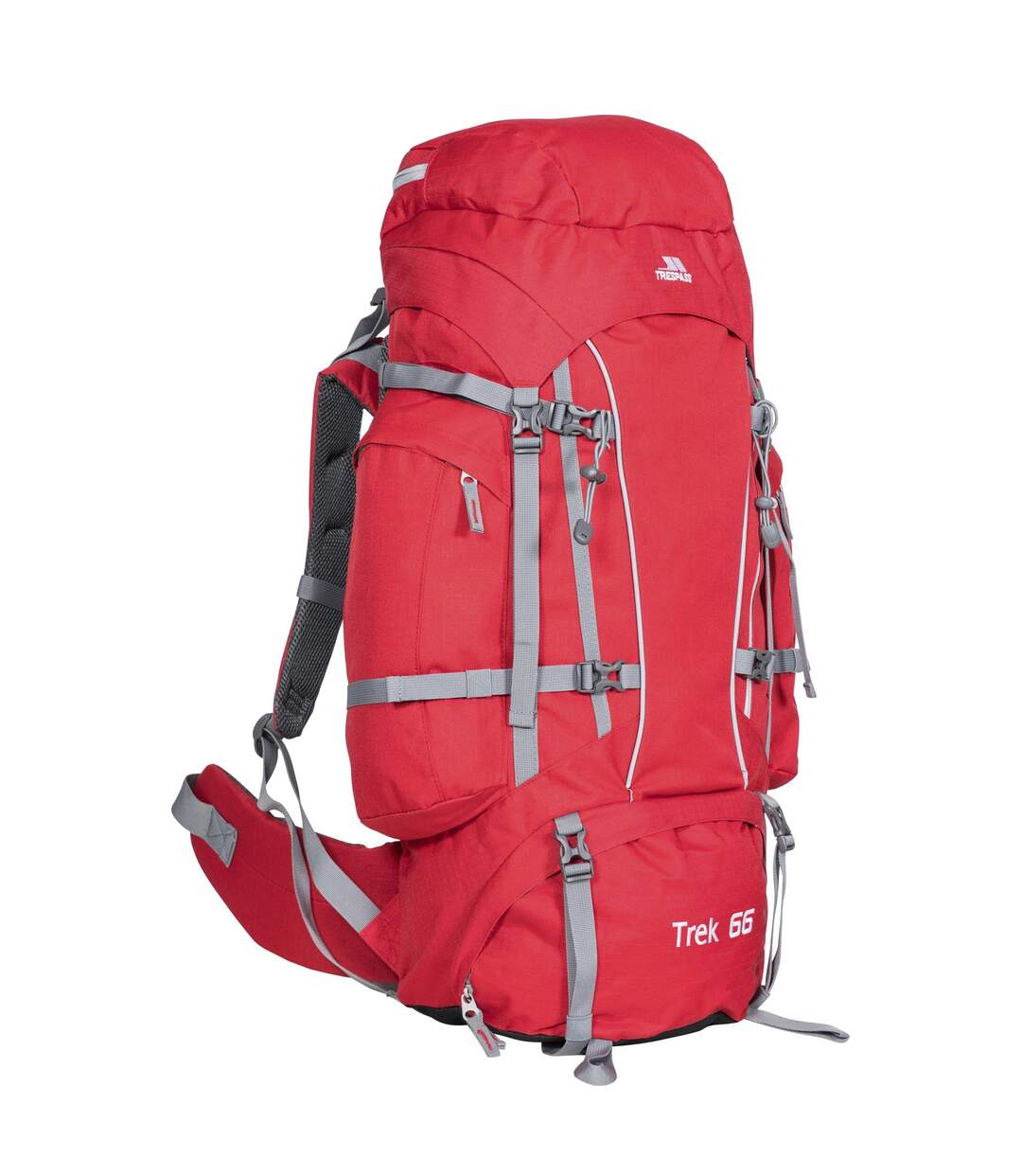 Trespass Trek 66 Backpack/Rucksack (66 Litres) (Red Tone) (One Size) - UTTP362-3