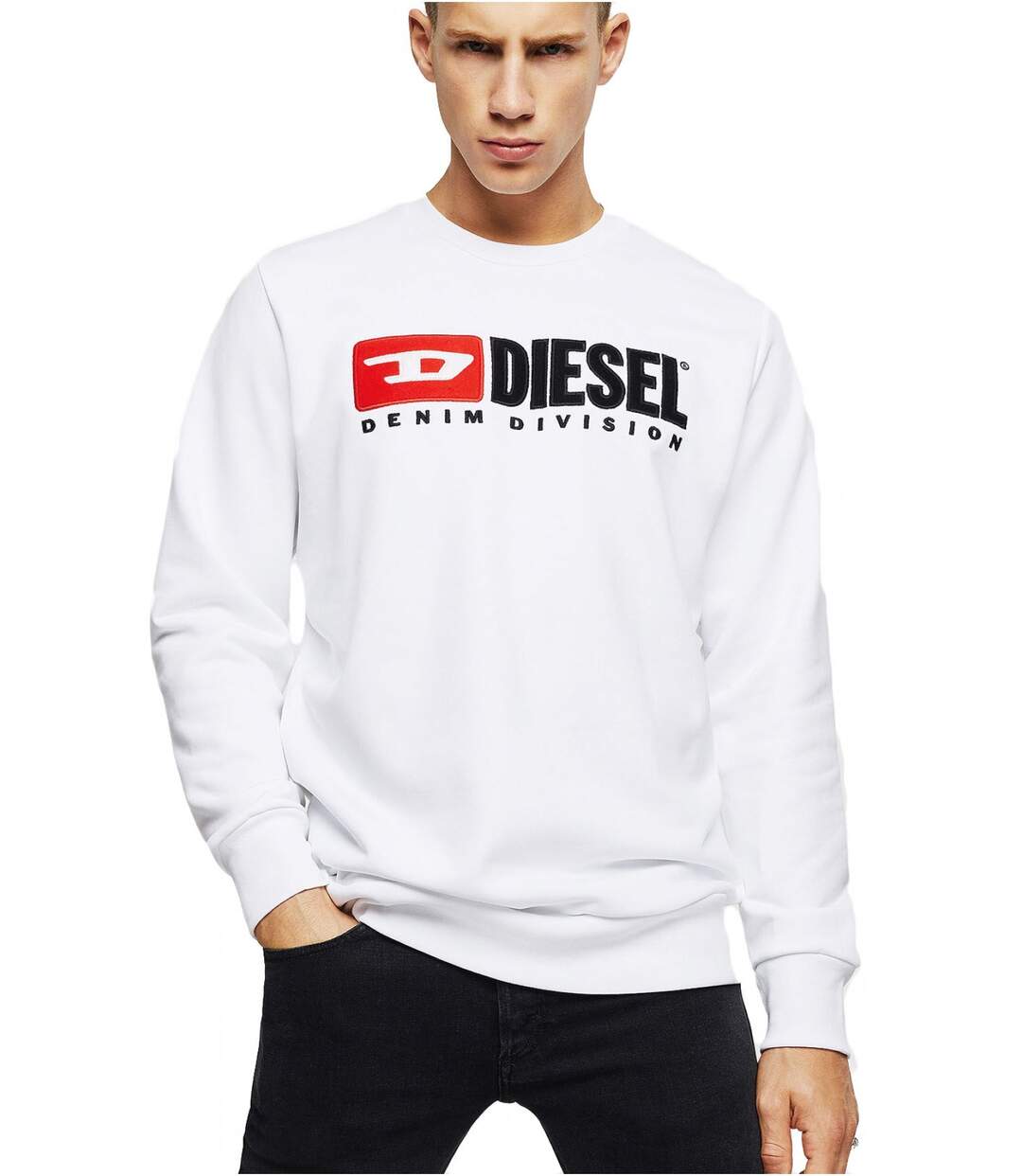 Sweat en coton à gros logo  -  Diesel - Homme-1