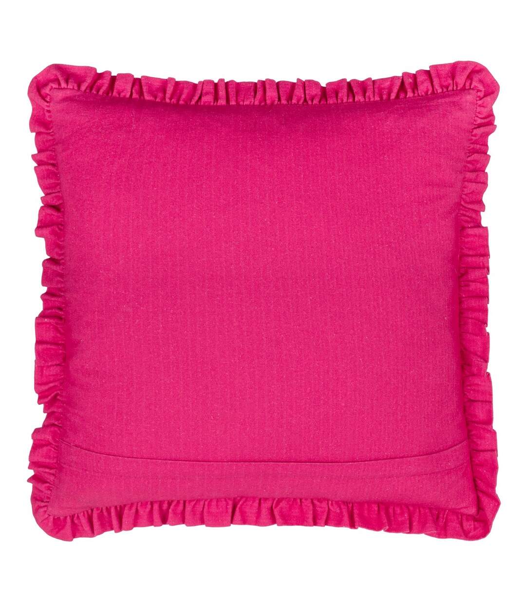 Frill clamshell cushion cover 50cm x 50cm pink Furn