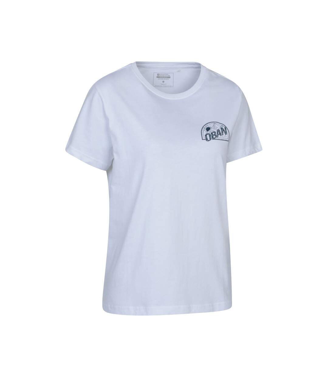 Womens/ladies oban relaxed fit short-sleeved t-shirt white Mountain Warehouse-4