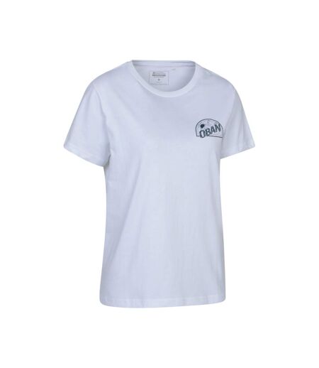 Womens/ladies oban relaxed fit short-sleeved t-shirt white Mountain Warehouse