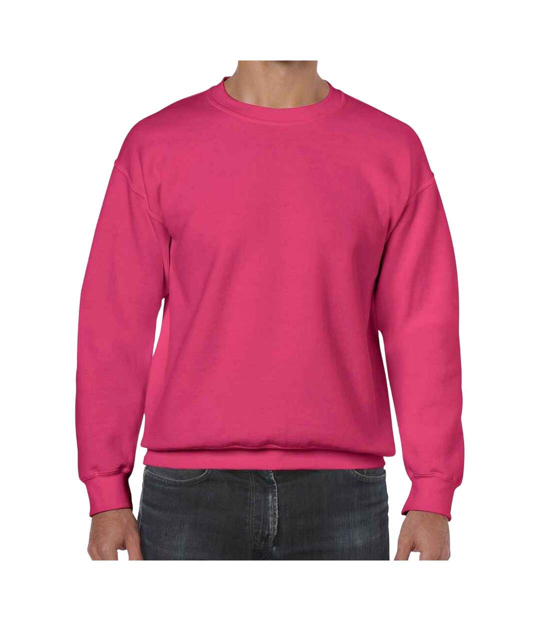 Sweat heavy blend homme rose Gildan-1