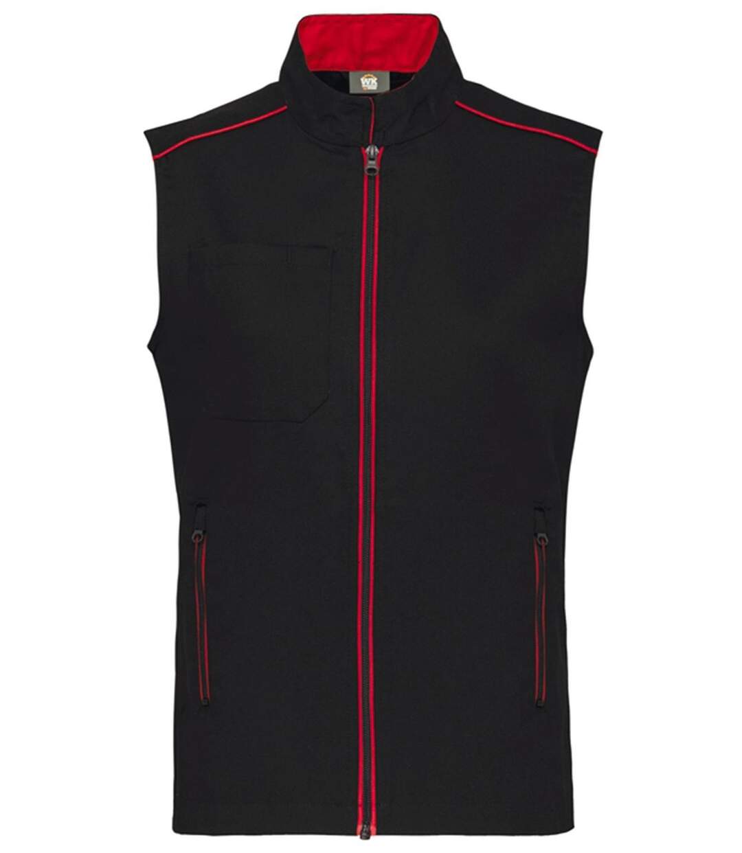 Gilet sans manches DayToDay - Homme - WK6148 - noir et rouge