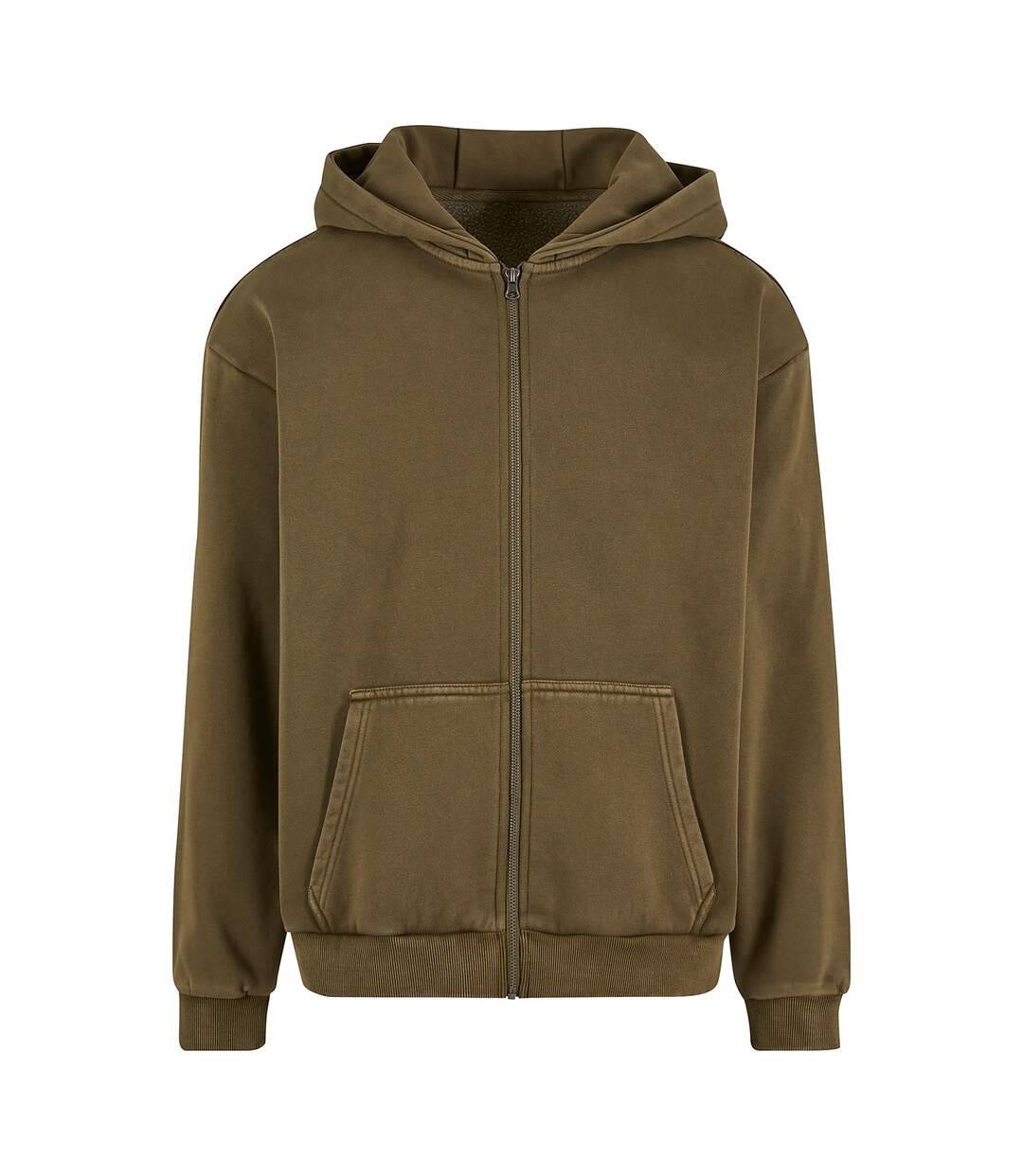 Veste À Capuche Homme Olive Build Your Brand-2