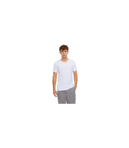 Pack Of 2  Mens V Neck Regular T-shirt  White Jack And Jones