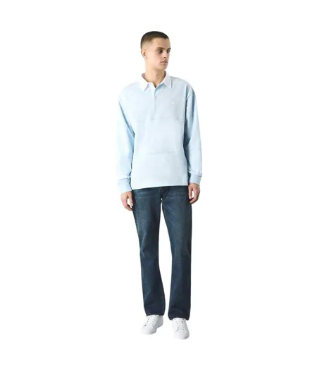 Mens Islington Rugby Shirt Light Blue Pretty Green
