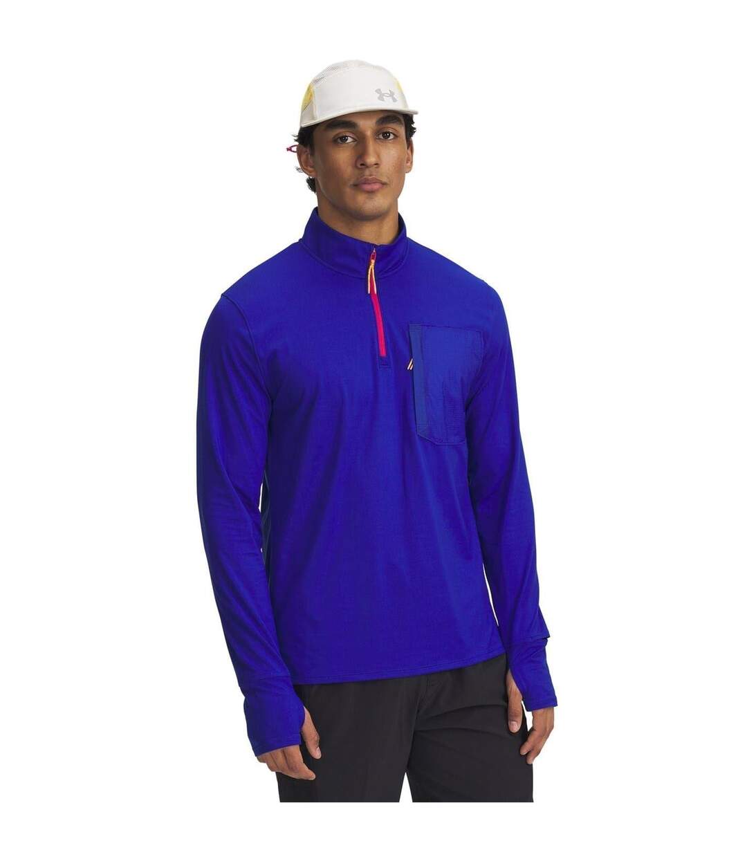 T-shirt Launch Trail Homme Bleu Under Armour-1