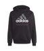 Mens Fleece Hooded Tracksuit Black Adidas-1