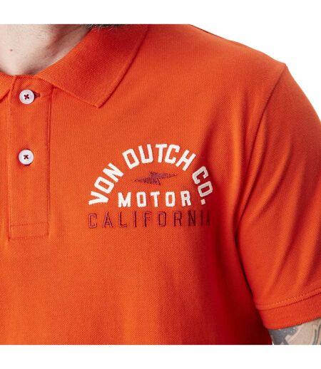Polo homme avec logo et badges en coton Calif Vondutch