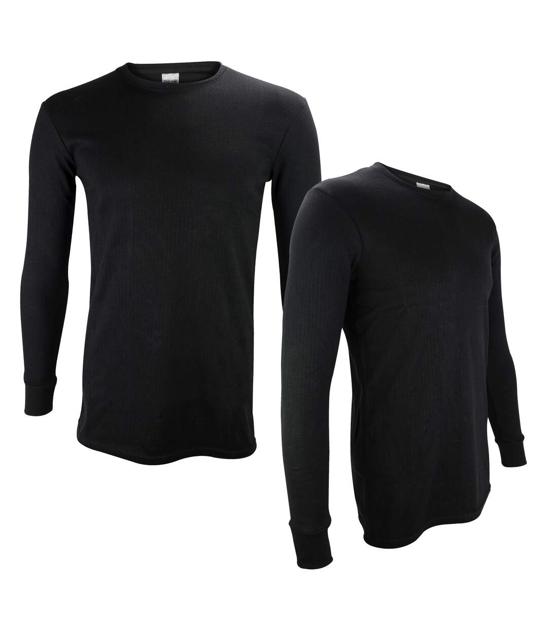 2 Pack Mens Thermal Tops Long Sleeve | Warm Winter Fleece Base Layer Top-1
