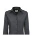 B&C Womens/Ladies Sharp Twill Long Sleeve Shirt (Dark Grey) - UTBC123-2