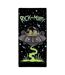 Rick And Morty UFO Towel (Black/Green) - UTAG2599