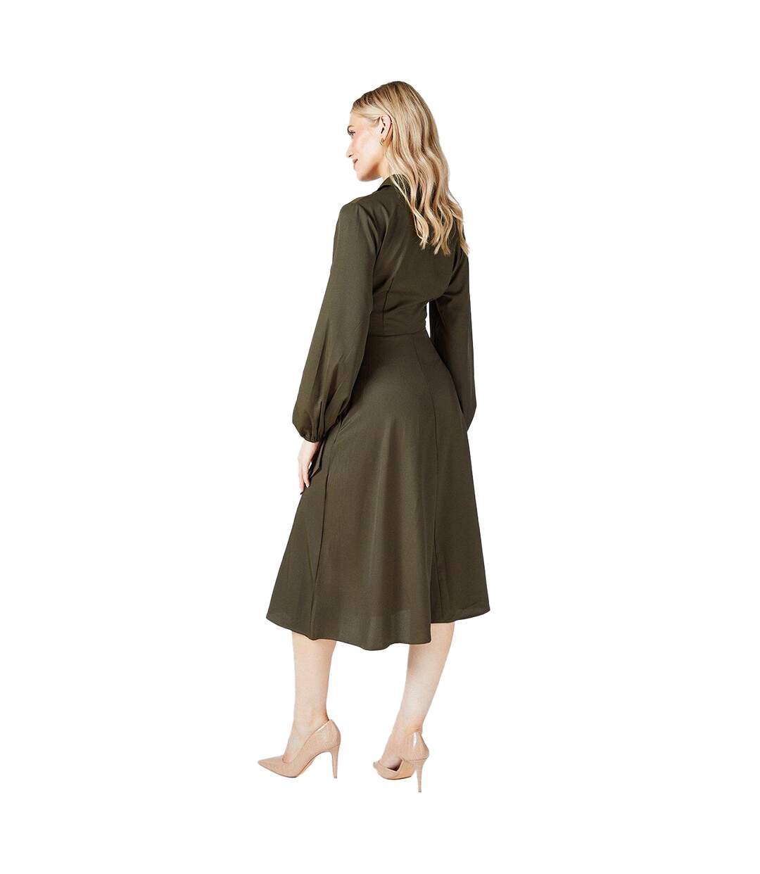 Robe chemisier femme vert kaki Principles