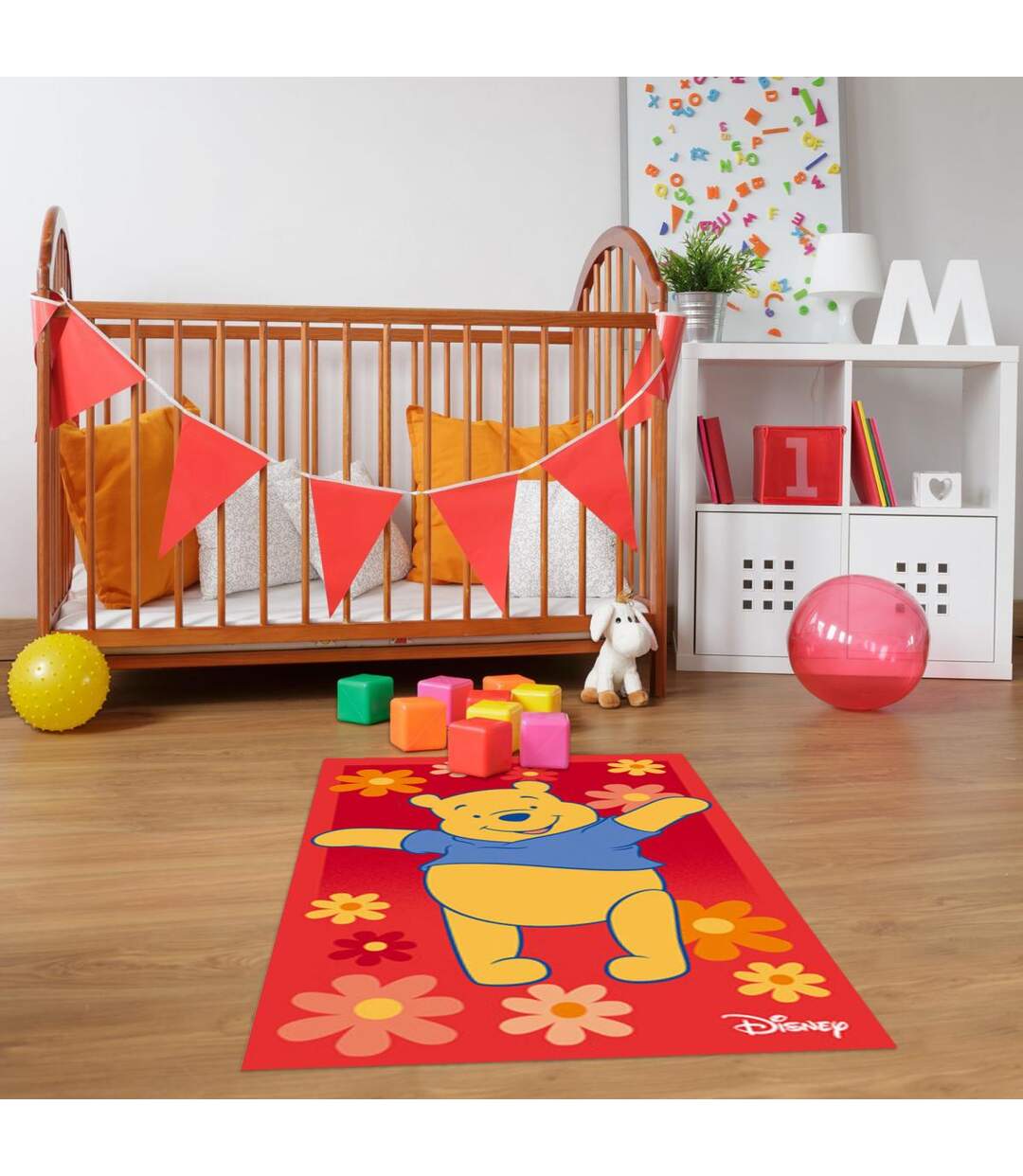 Tapis enfant Lavable 30° motif animaux WINNIE H-2