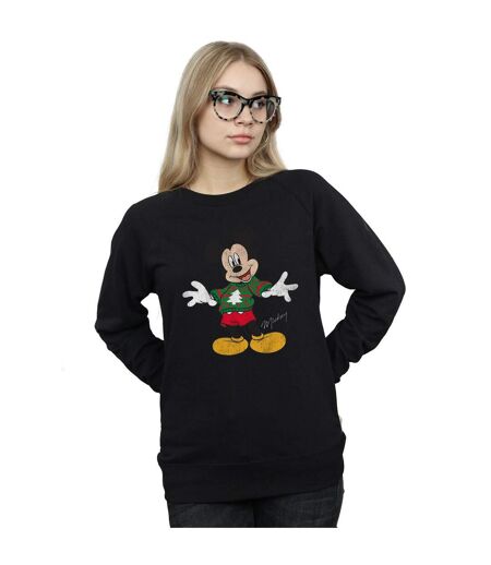 Disney - Sweat MICKEY MOUSE CHRISTMAS JUMPER - Femme (Noir) - UTBI9100