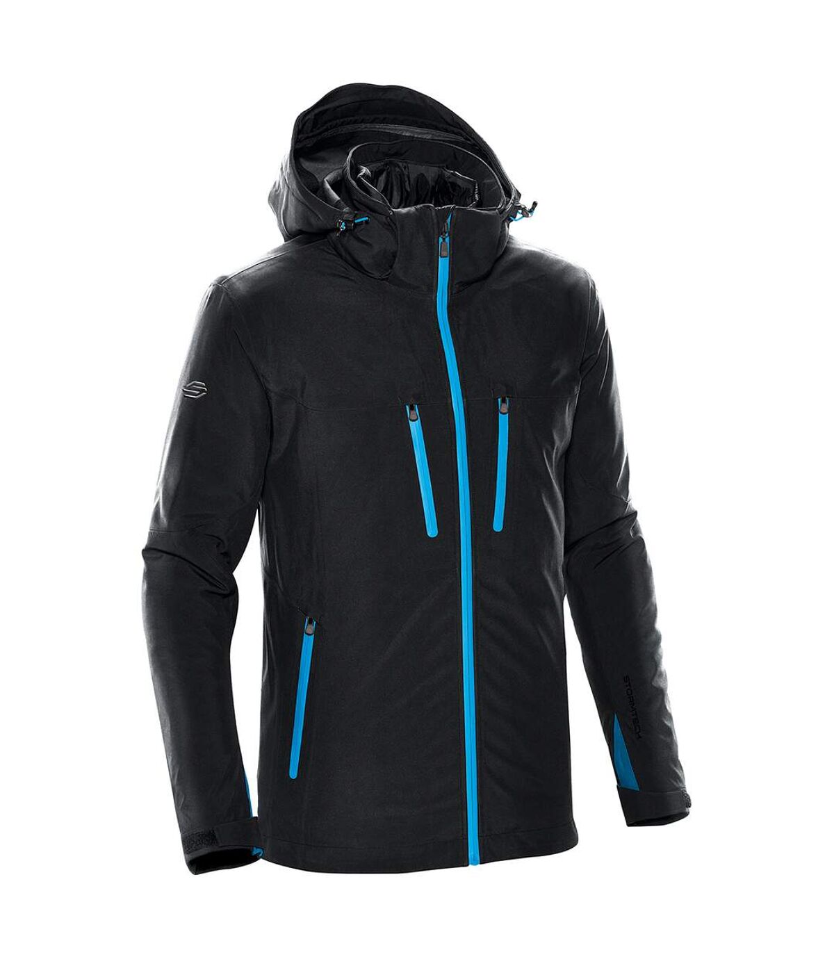 Stormtech Mens Matrix System Jacket (Black/Electric Blue) - UTBC4116