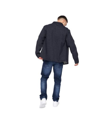 Mens dakari fleece jacket navy Crosshatch