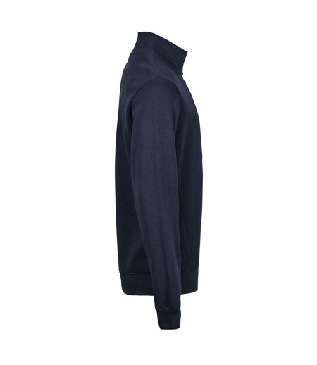 Sweat Motif/style Côtelé Homme Bleu Marine Tee Jays