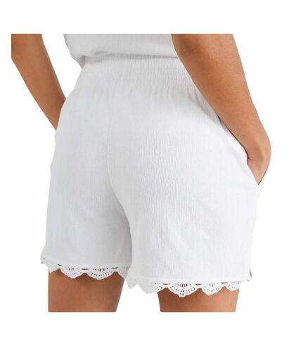 Short Blanc Femme O'Neill Smocked - M