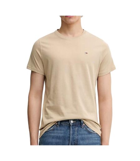 T-shirt beige foncé homme tommy hilfiger tjm xslim jersey