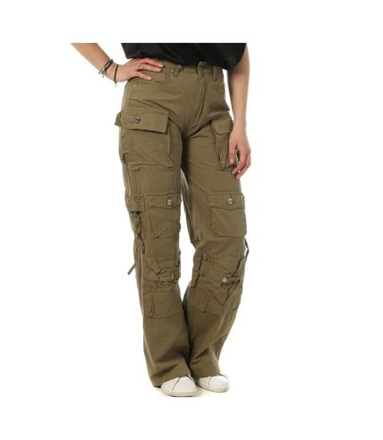 Pantalon Cargo Kaki Femme Monday Premium L-3172-5 - L