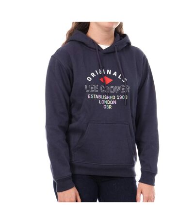Sweat à capuche marine femme lee cooper octavi - l