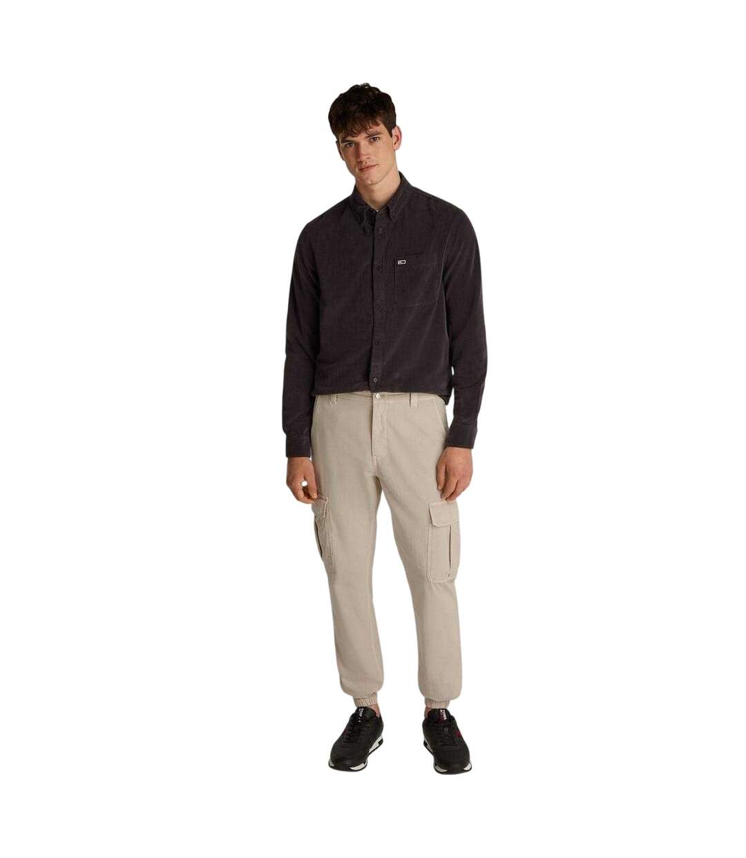Mens Ryan Straight Cargo Trousers Beige Tommy Jeans-1